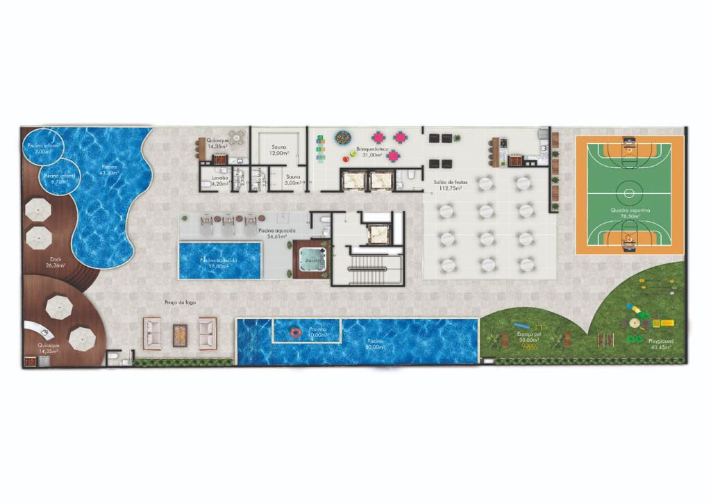 Planta 13 de Villa Itália