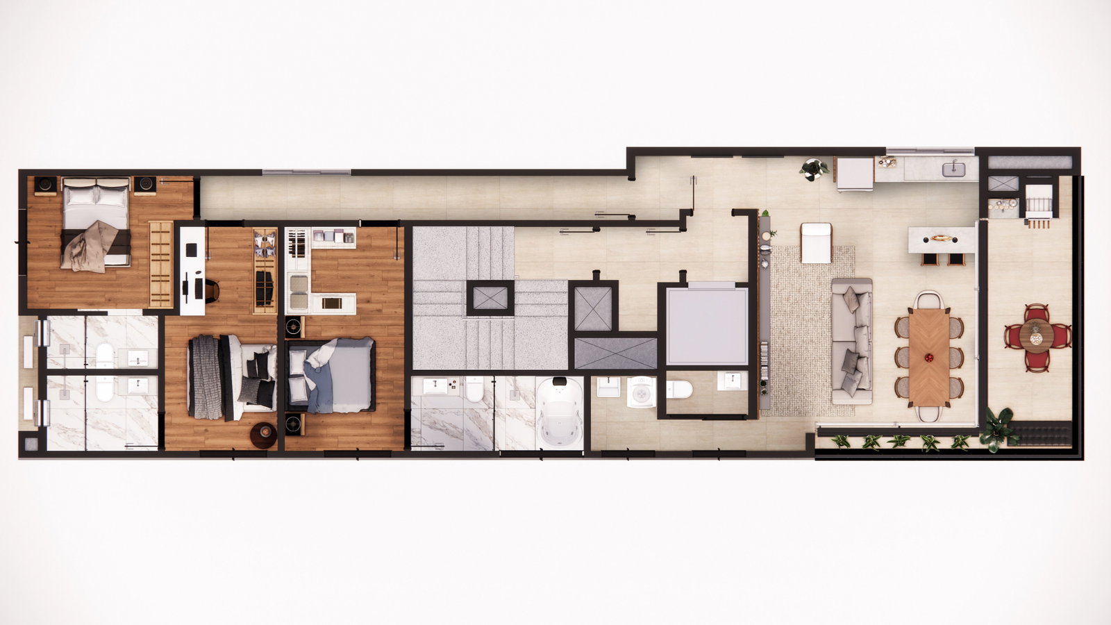 Planta 4 de Ajman Prime Living