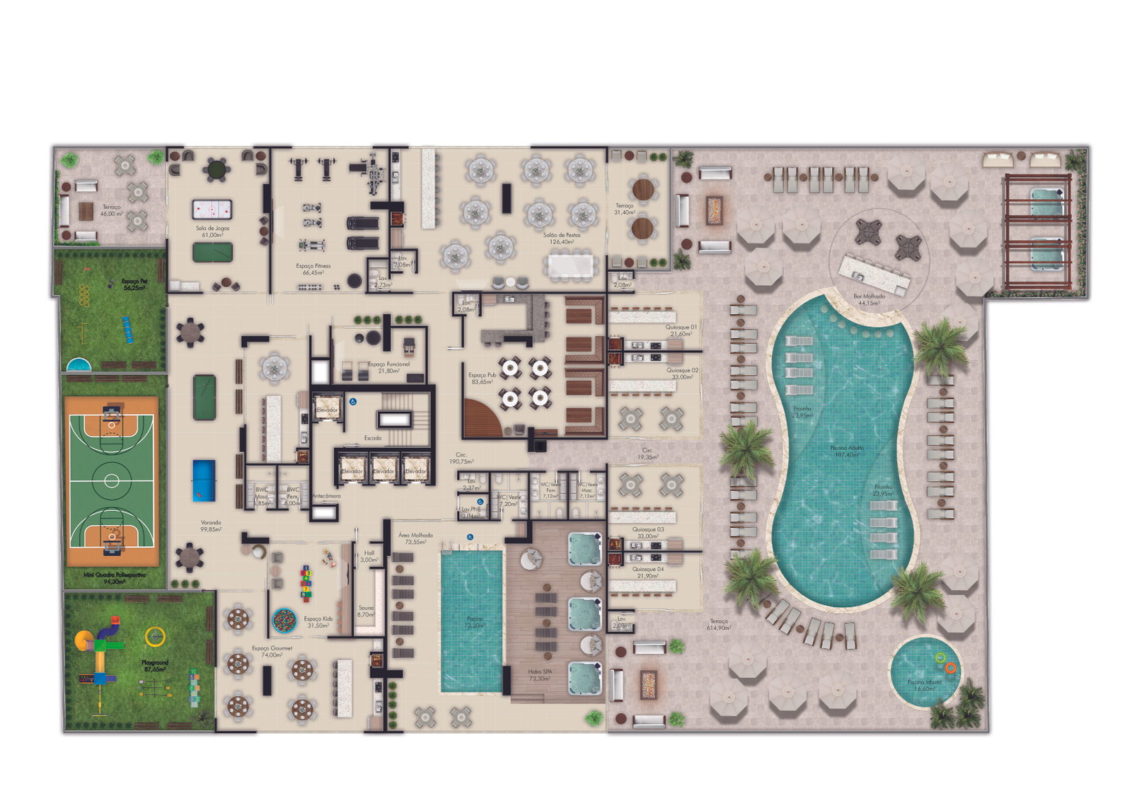 Planta 1 de Ametista Home Club