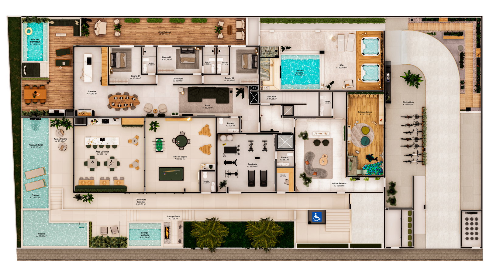 Planta 26 de Arboretto Home Spa