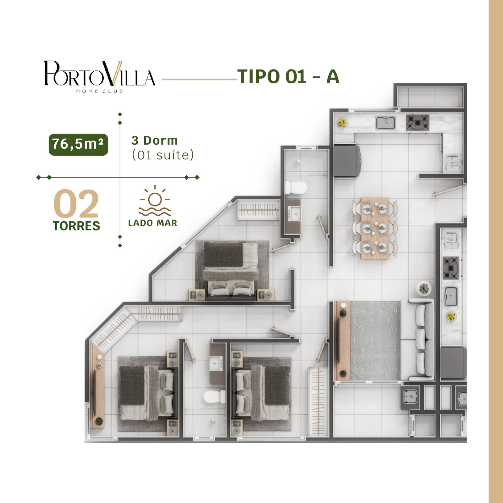 Planta 4 de Porto Villa Home Club