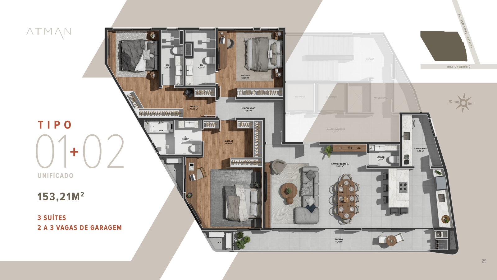 Planta 1 de Residencial Atman