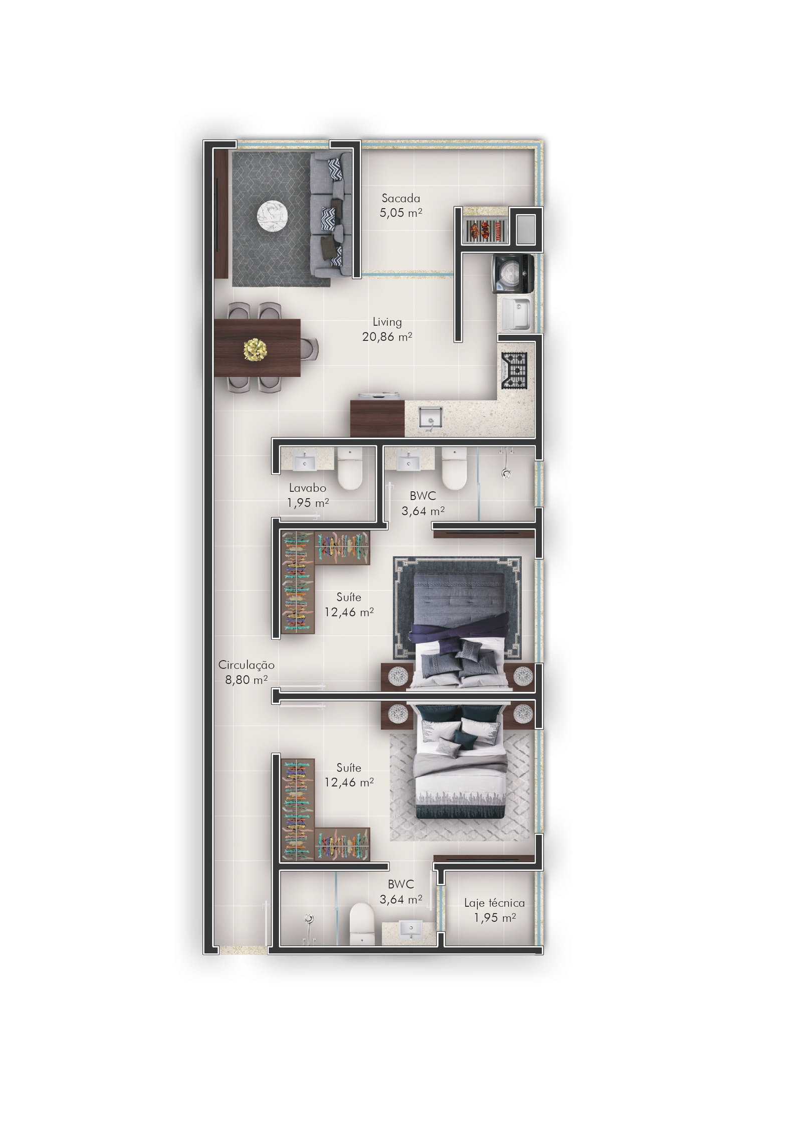 Planta 2 de Porto do Sol Residencial