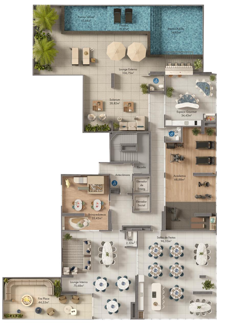 Planta 1 de Lumière Residence