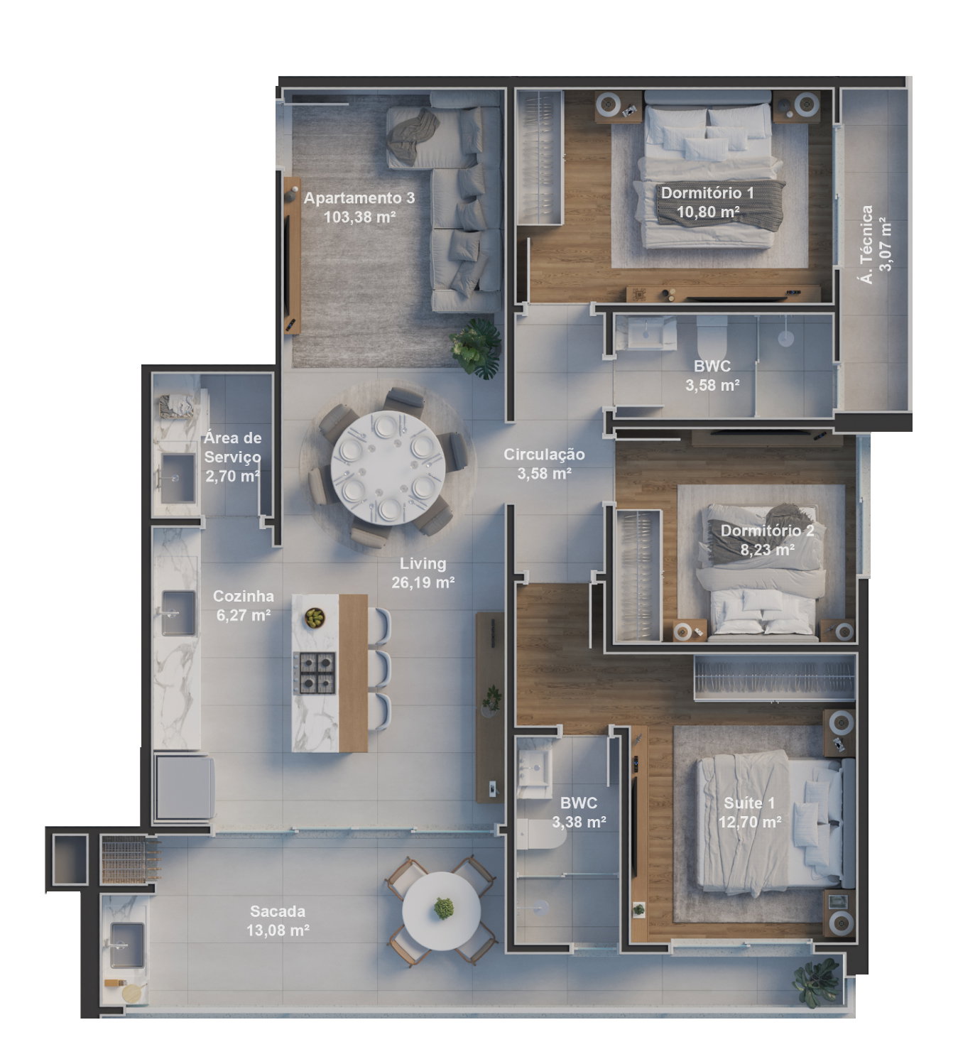 Planta 2 de Novara Residence