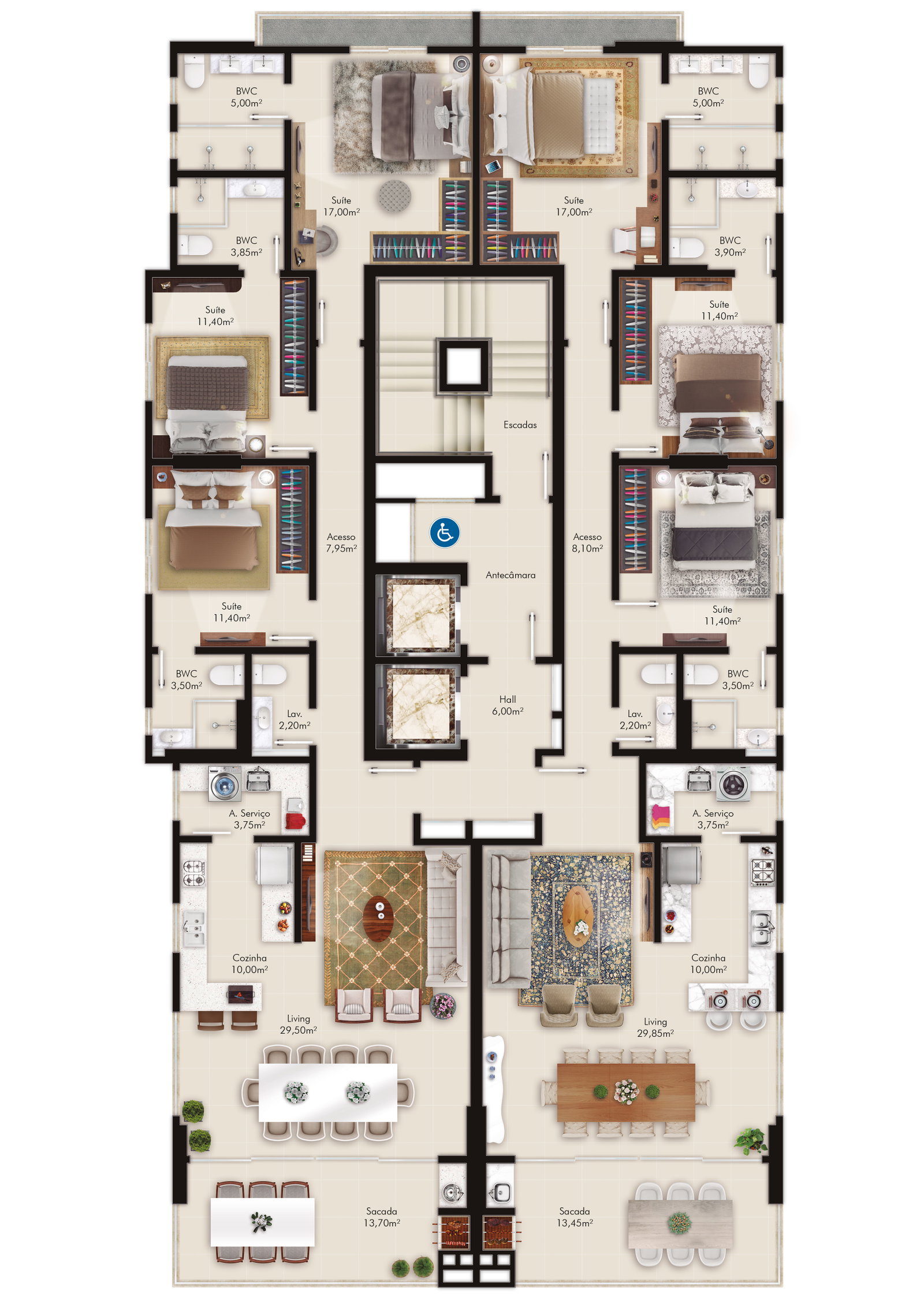 Planta 1 de Residencial Dom Benedito