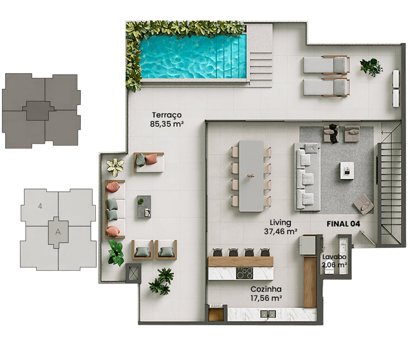Planta 17 de Pátio Beira Rio
