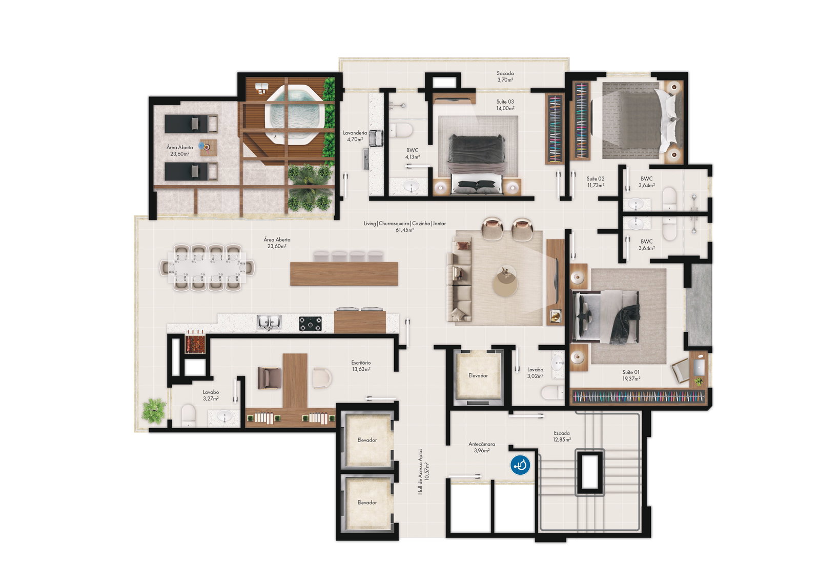 Planta 3 de Portal 246 Residence