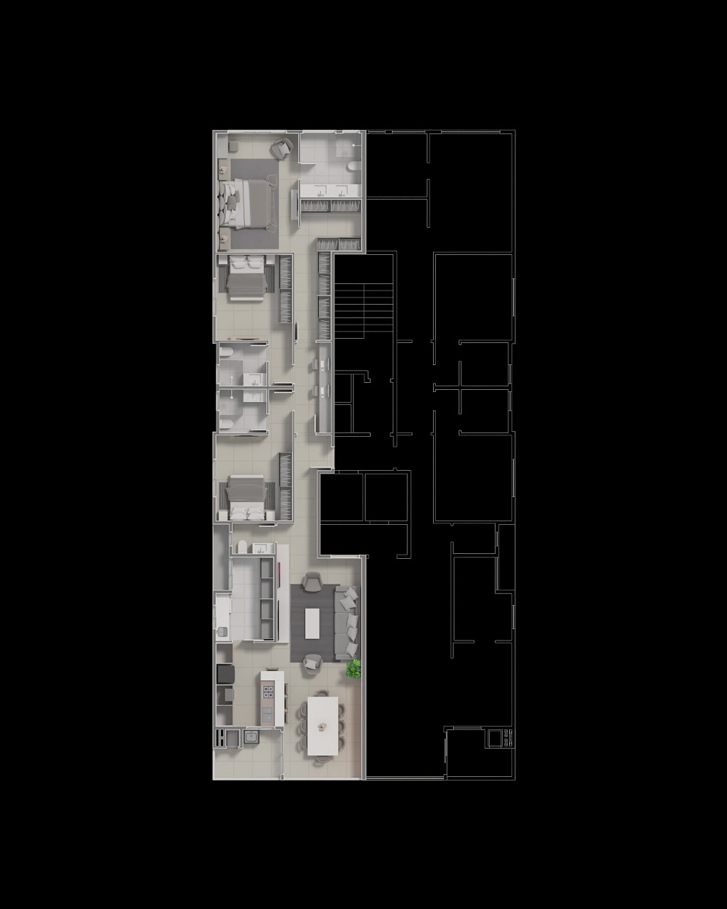 Planta 3 de Roeder Residence
