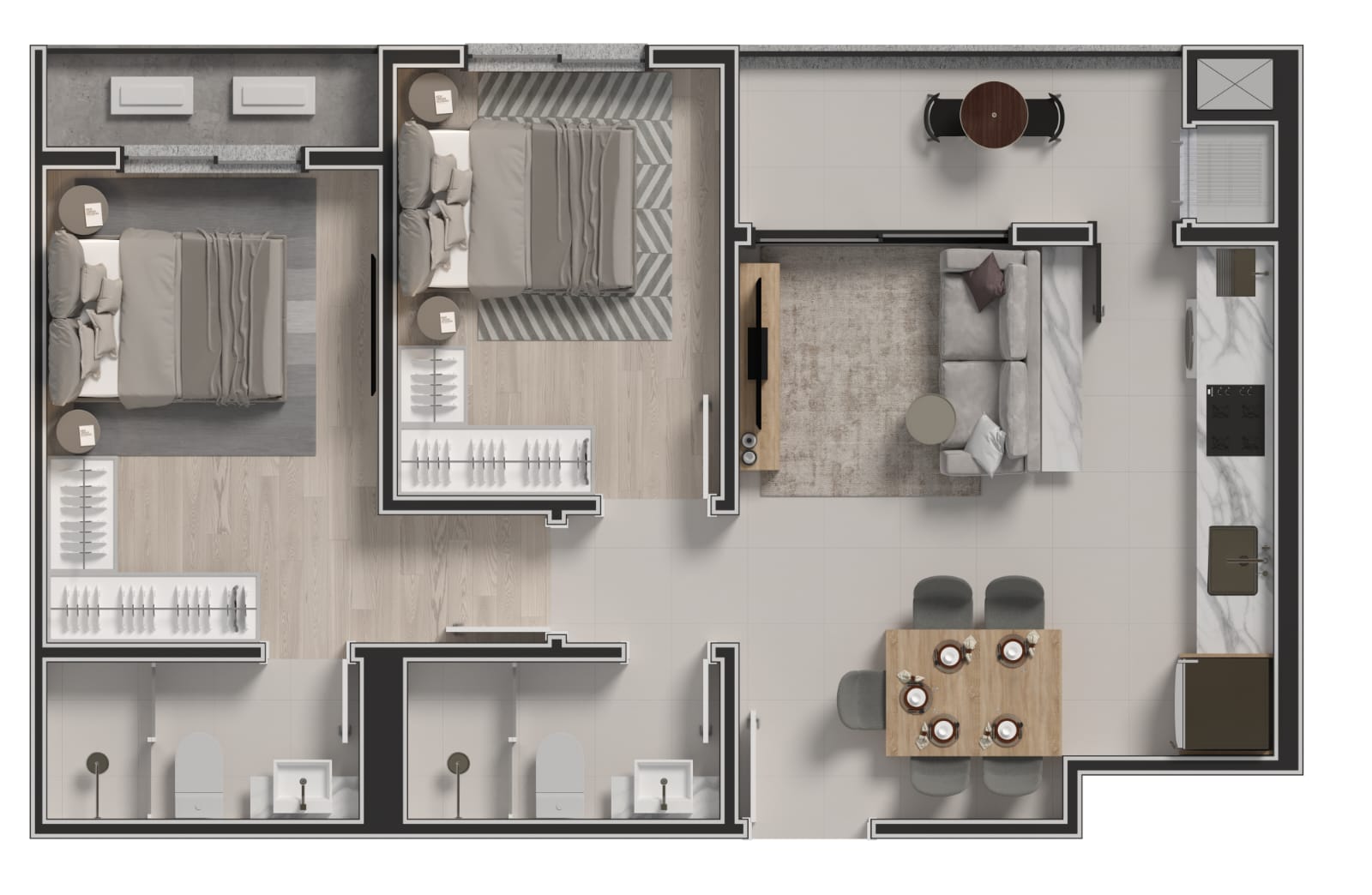 Planta 3 de Residencial Lago di San Pellegrino