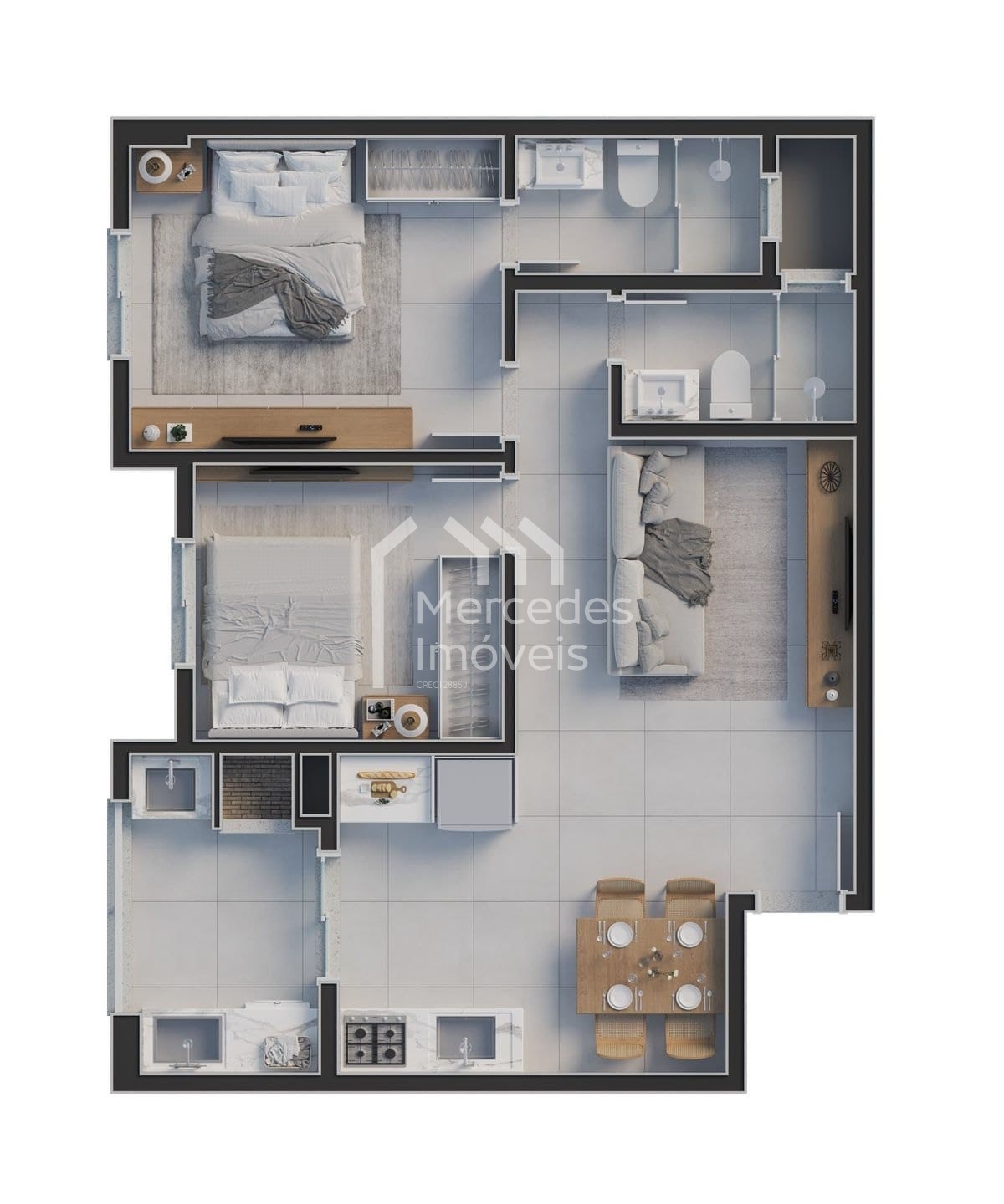 Foto 38 de Apartamento 1 suíte + 1 dorm para alugar · Praia Brava, Itajaí