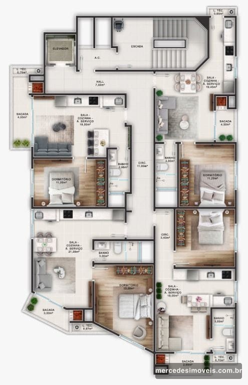 Foto 40 de Apartamento 1 dorm à venda · Fazenda, Itajaí