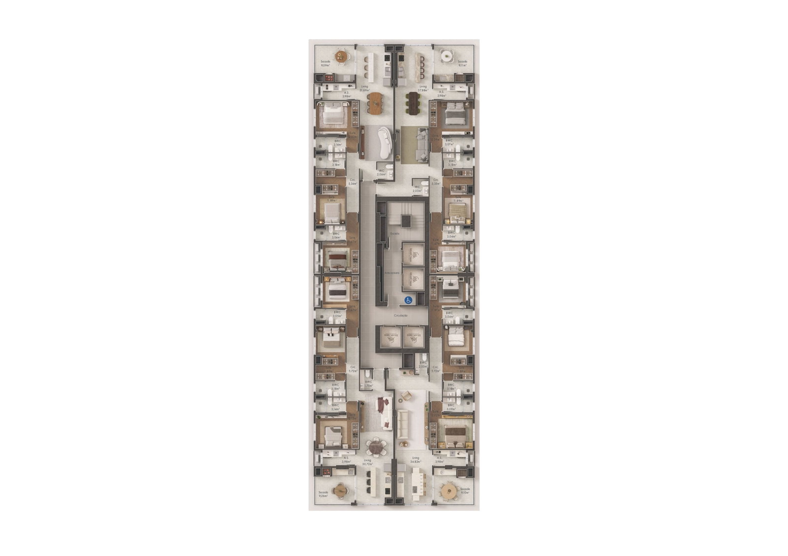 Planta 1 de Terral Skyhome Club