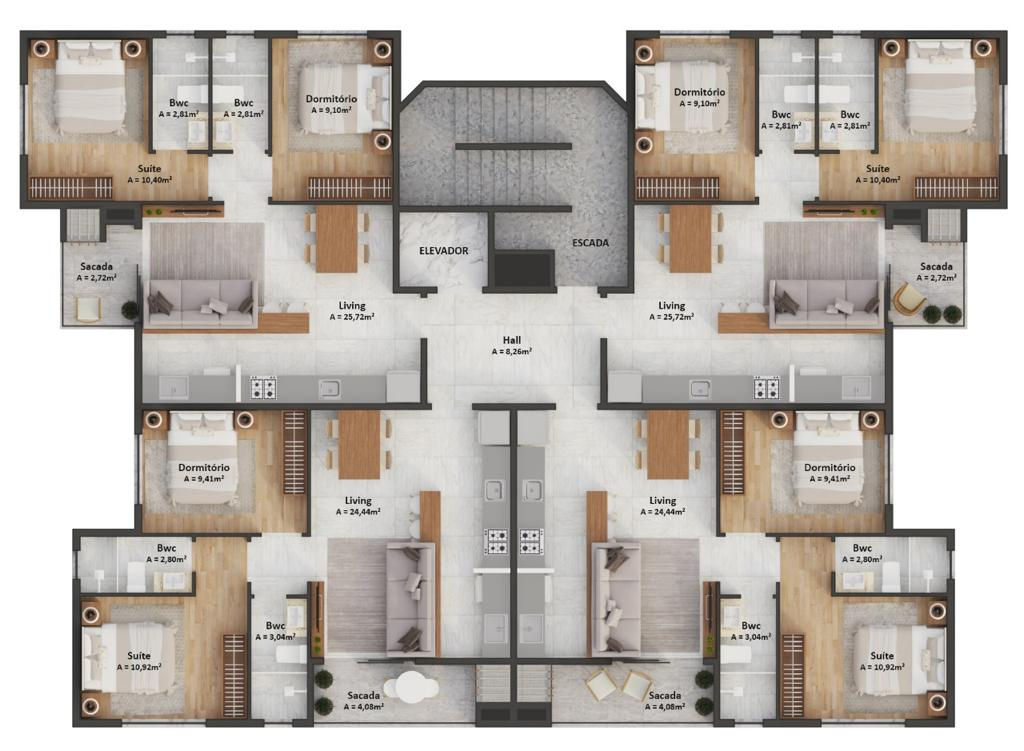 Planta 2 de Residencial Ilha Di Cretta