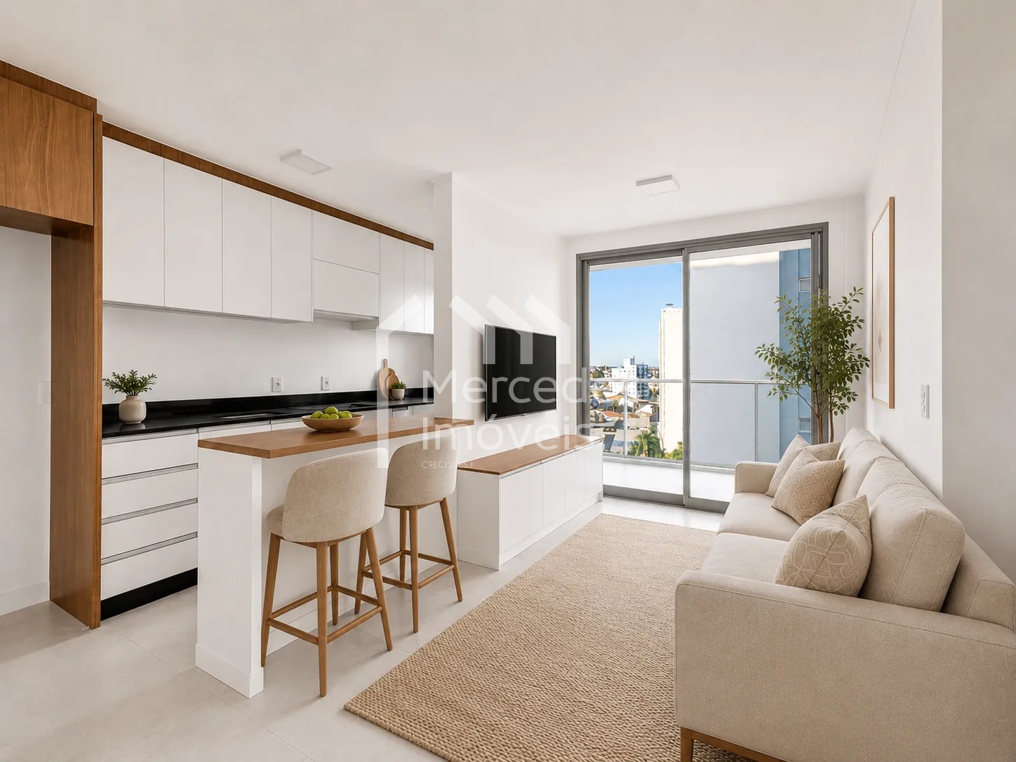 Foto 3 de Apartamento 1 suíte + 1 dorm à venda · São Vicente, Itajaí