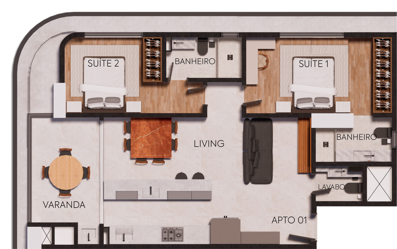 Planta 3 de Brava Green Home Club