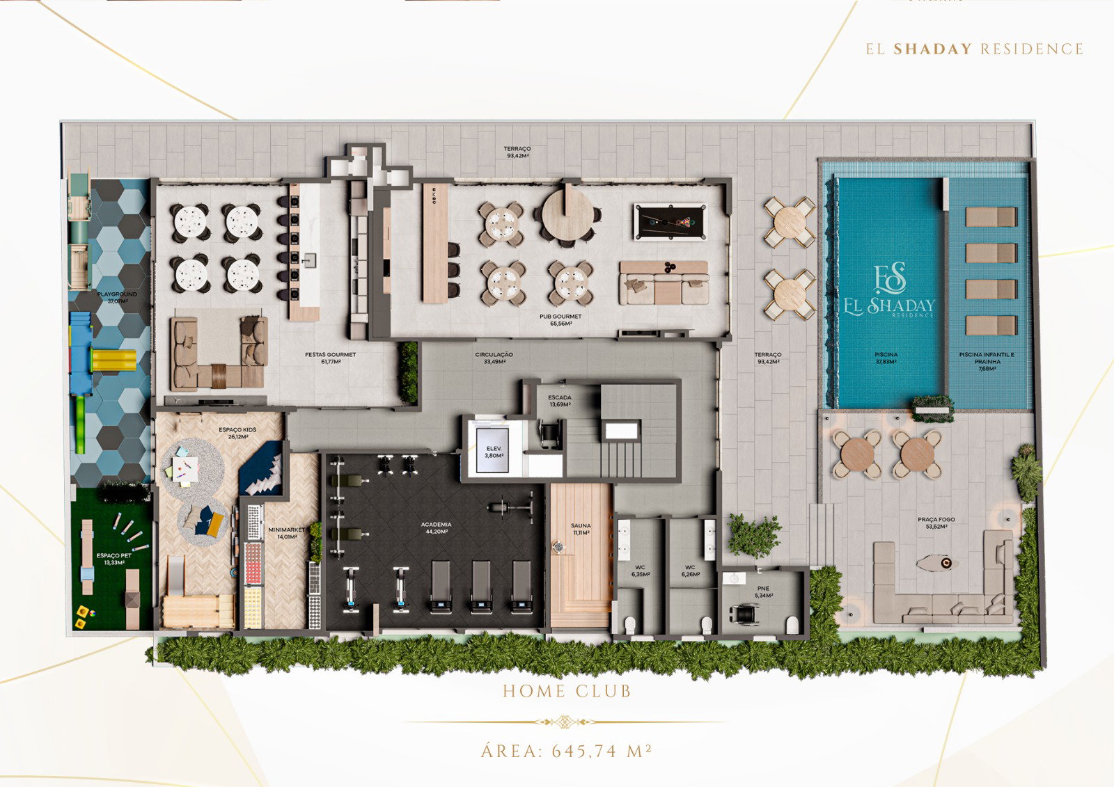 Planta Lazer · Home Club do El Shaday