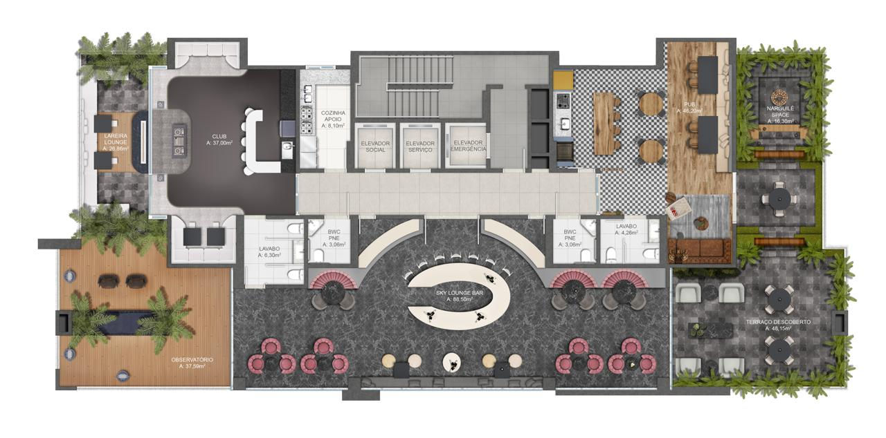 Planta 1 de Doha Tower