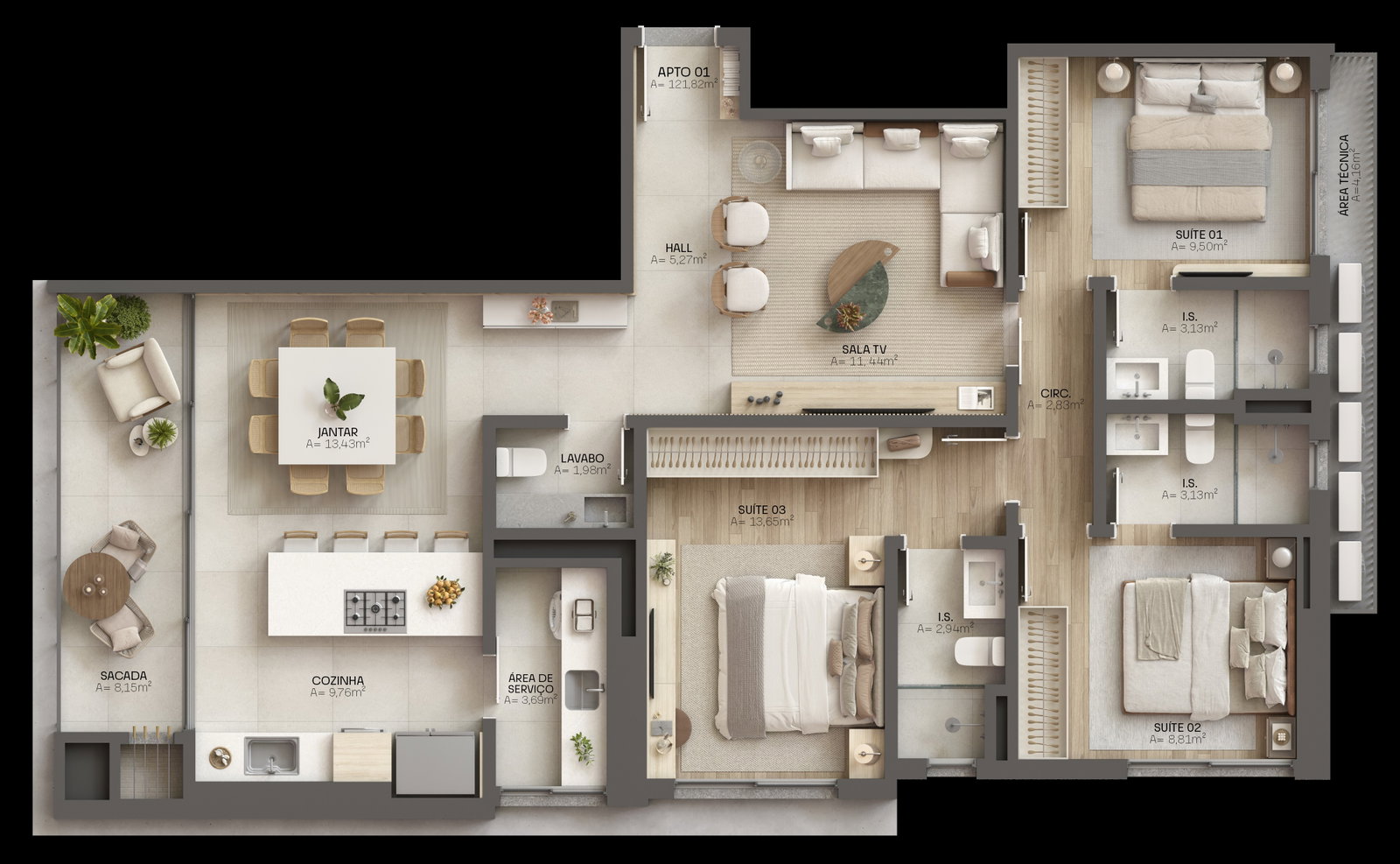 Planta 3 de Voss Residence