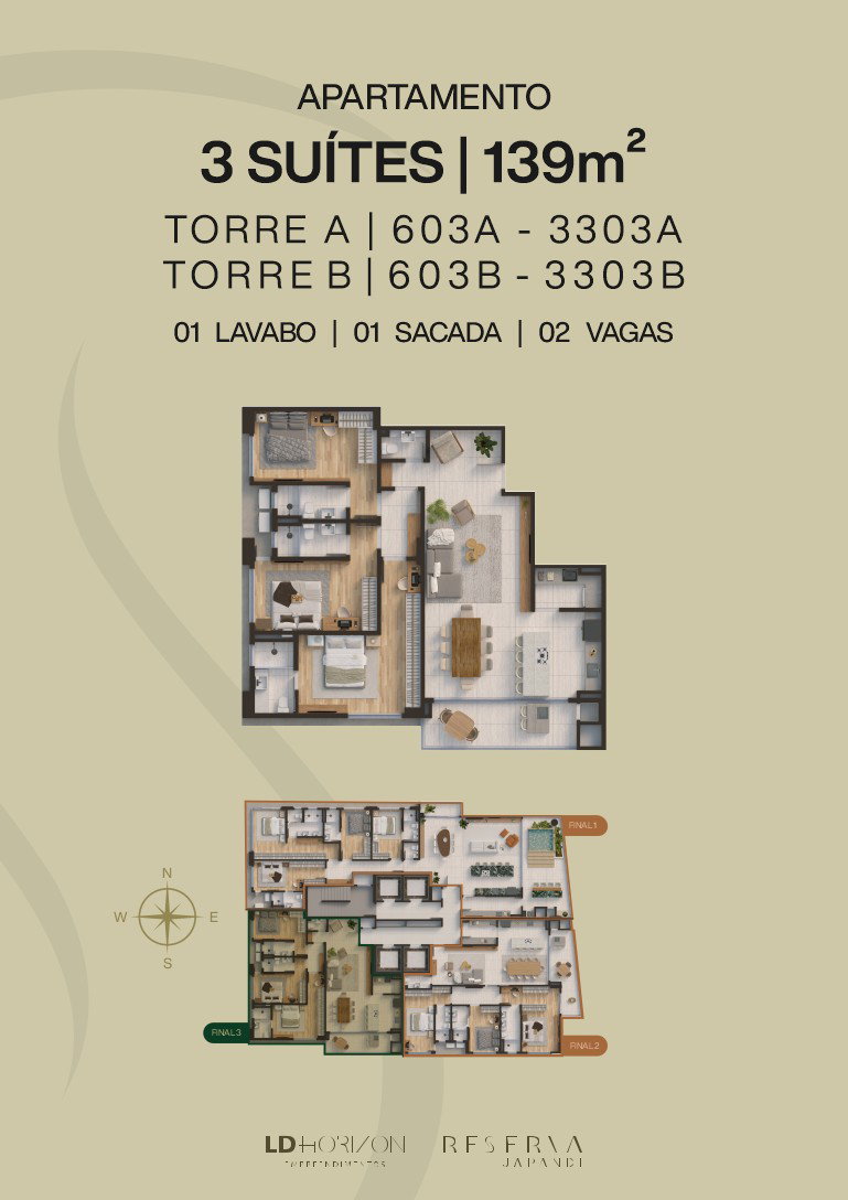 Planta 3 de Reserva Japandi
