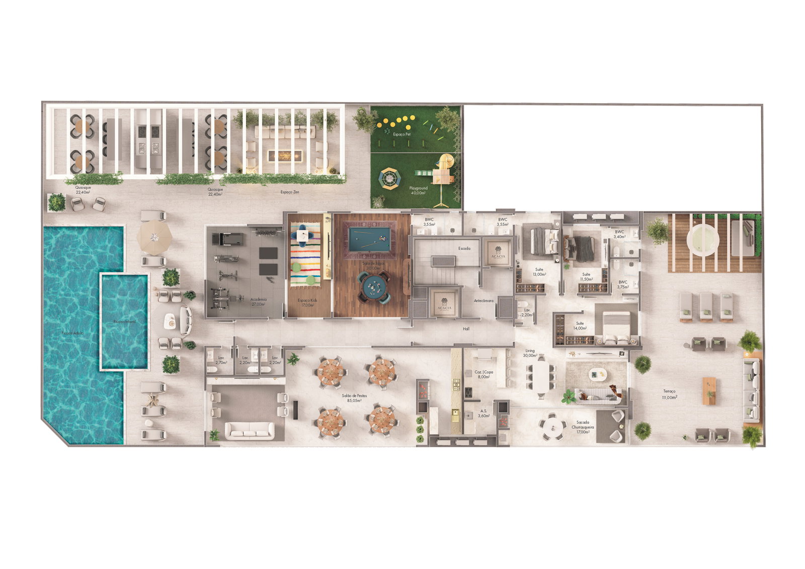 Planta 3 de Residencial Acácia