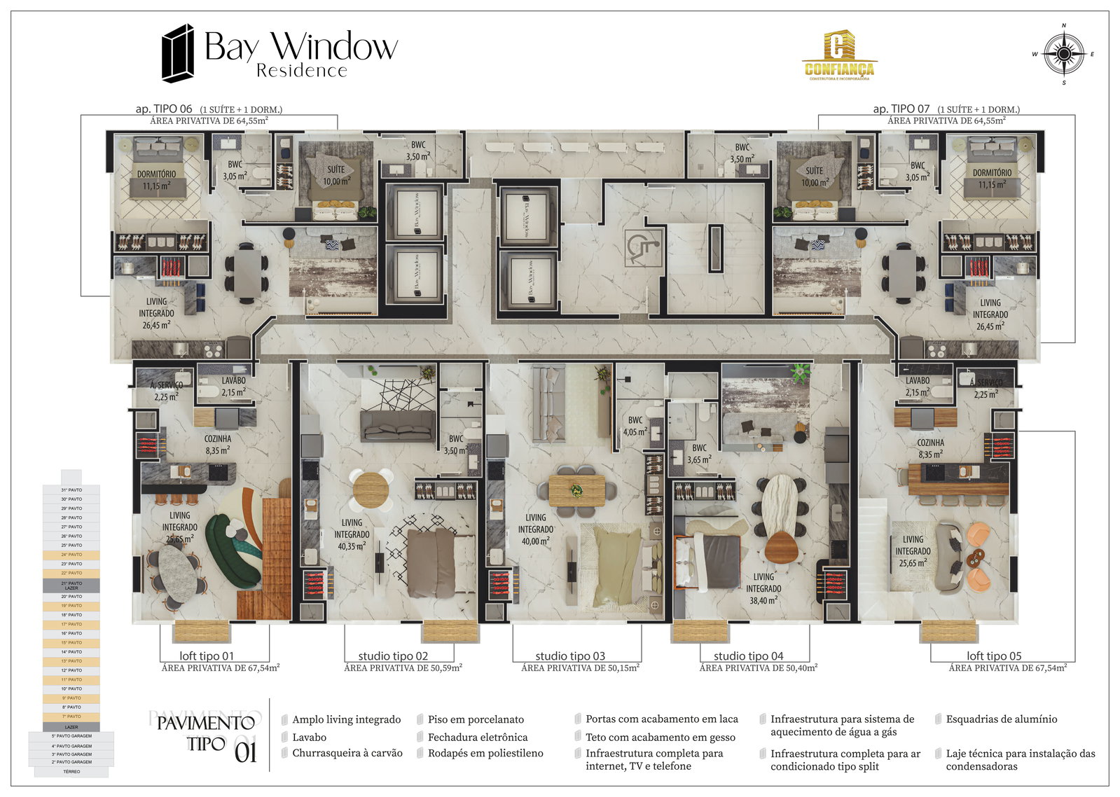 Planta 7 de Bay Window Residence