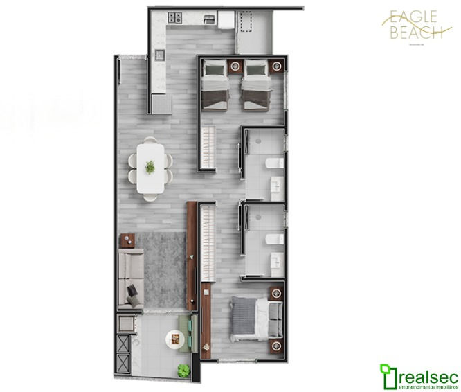 Planta 2 de Residencial Eagle Beach