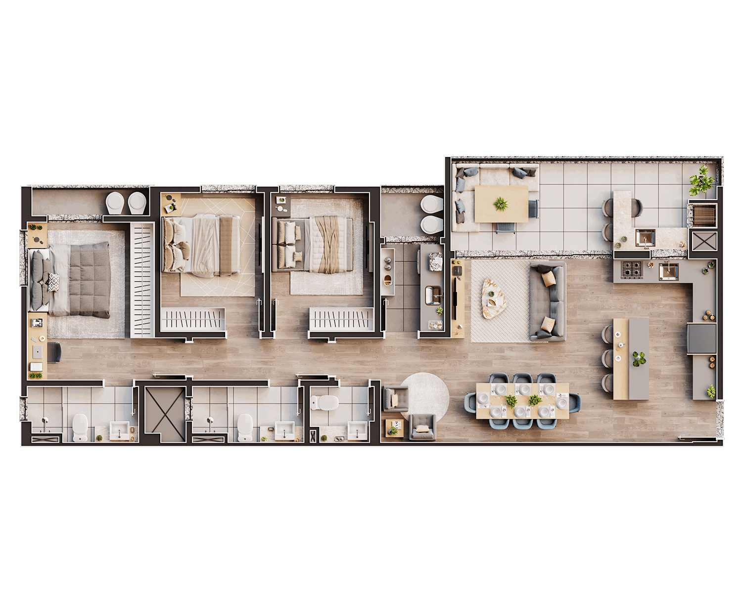 Planta 2 de Residencial Ocean Boulevard