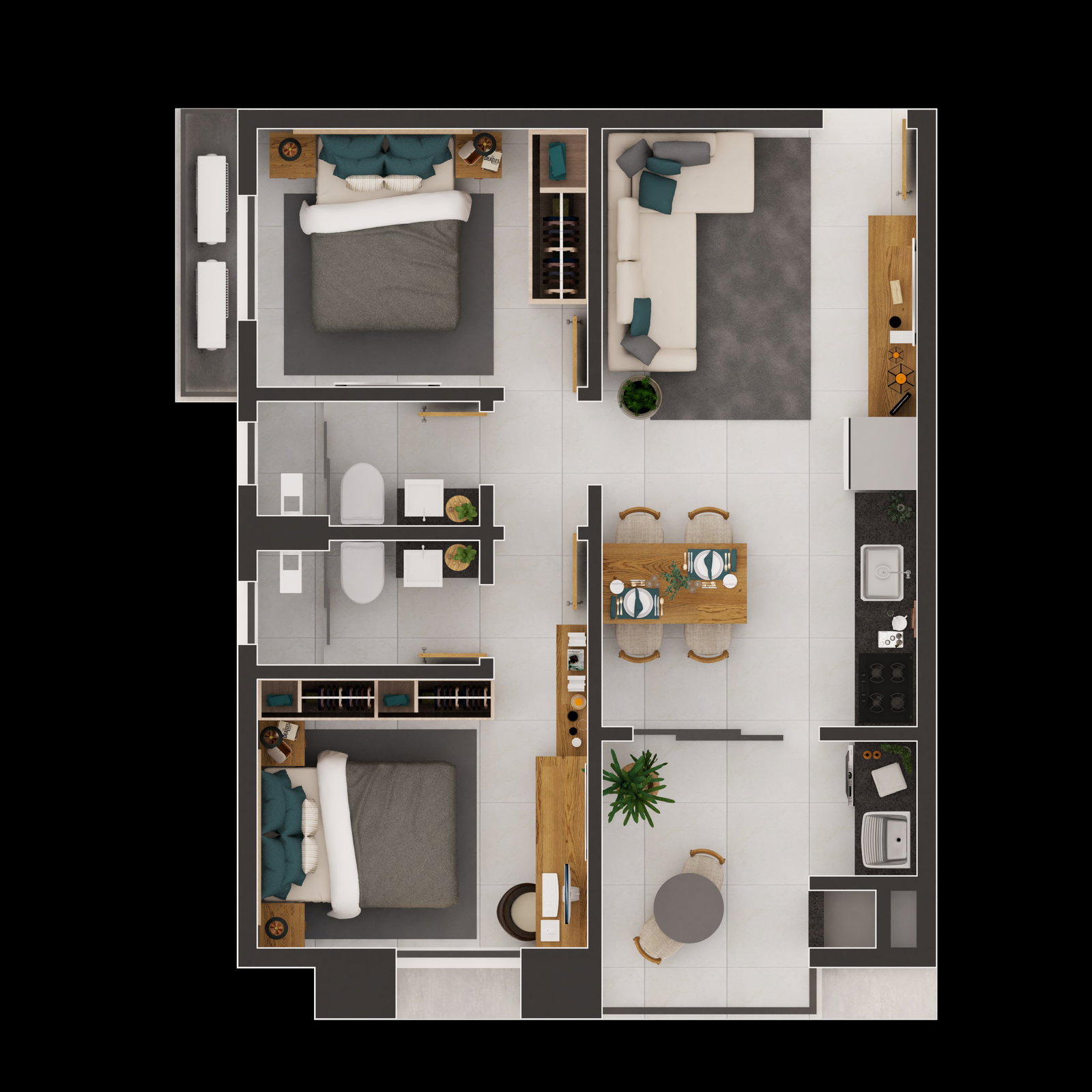 Planta 3 de Residencial Milão