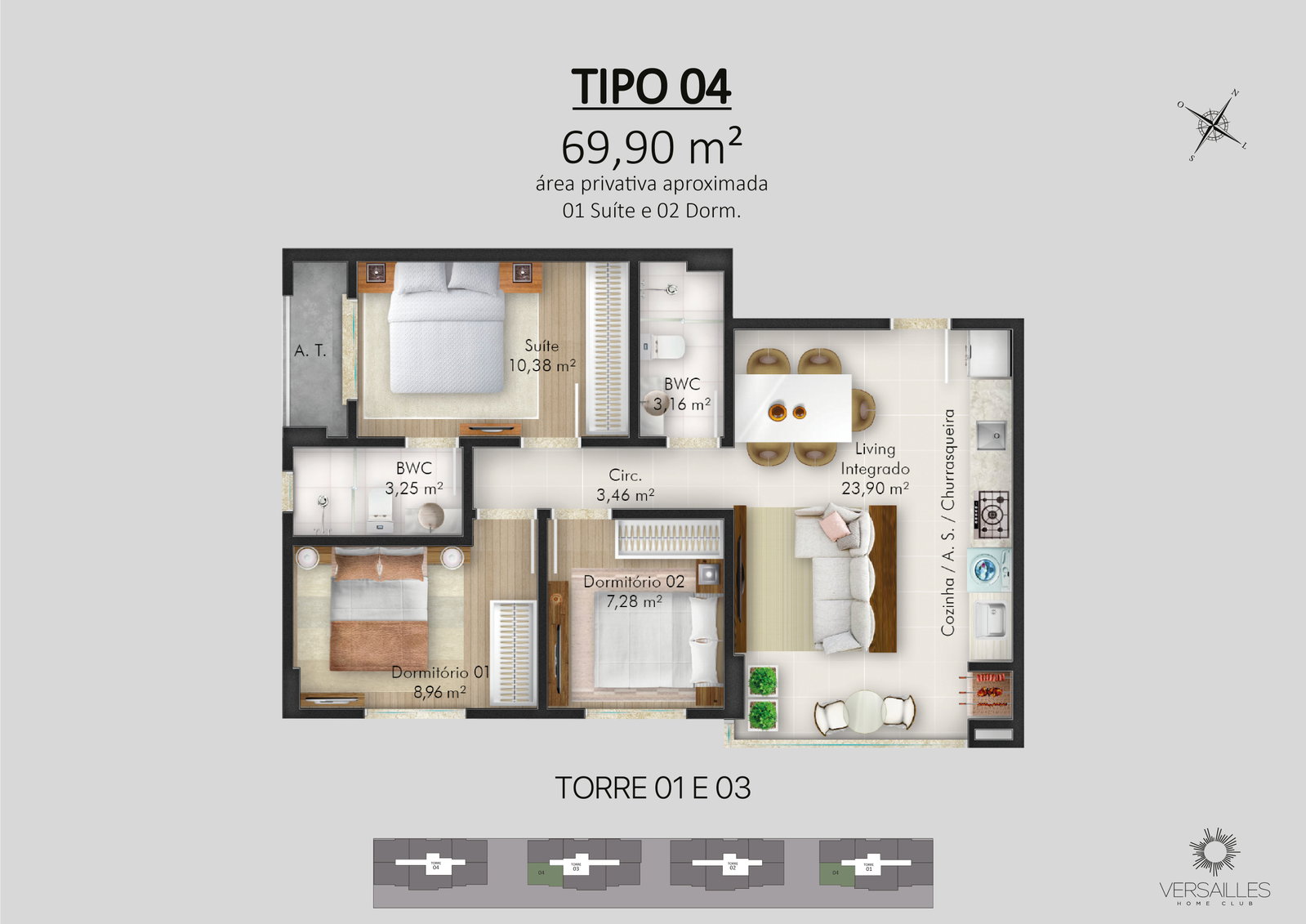 Planta 9 de Versailles Home Club
