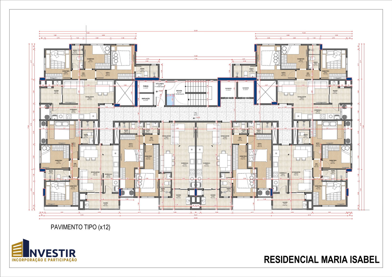 Planta 2 de Maria Isabel Residence