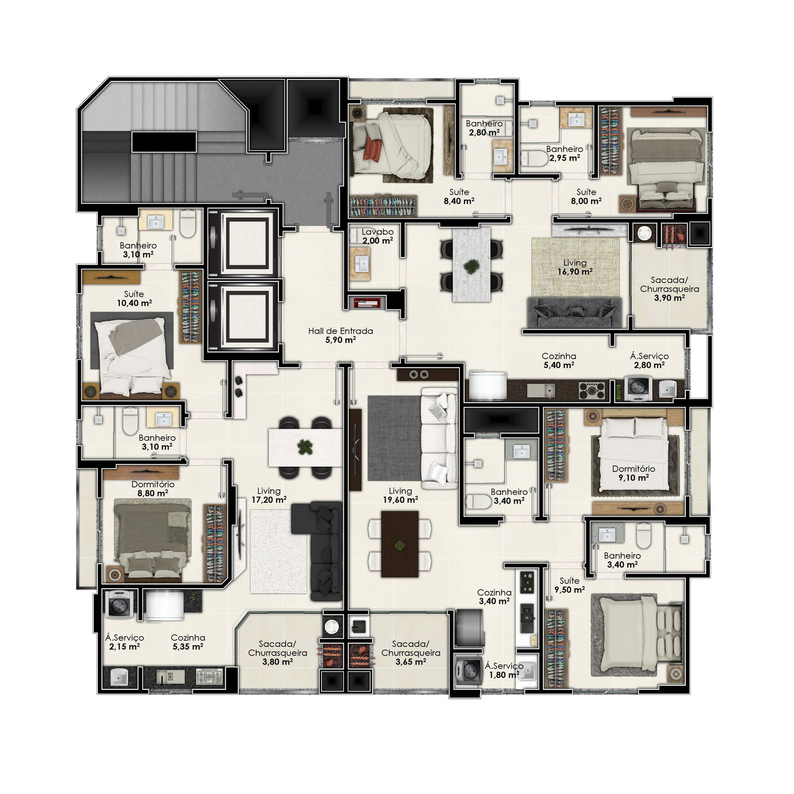 Planta 1 de Residencial San Miguel