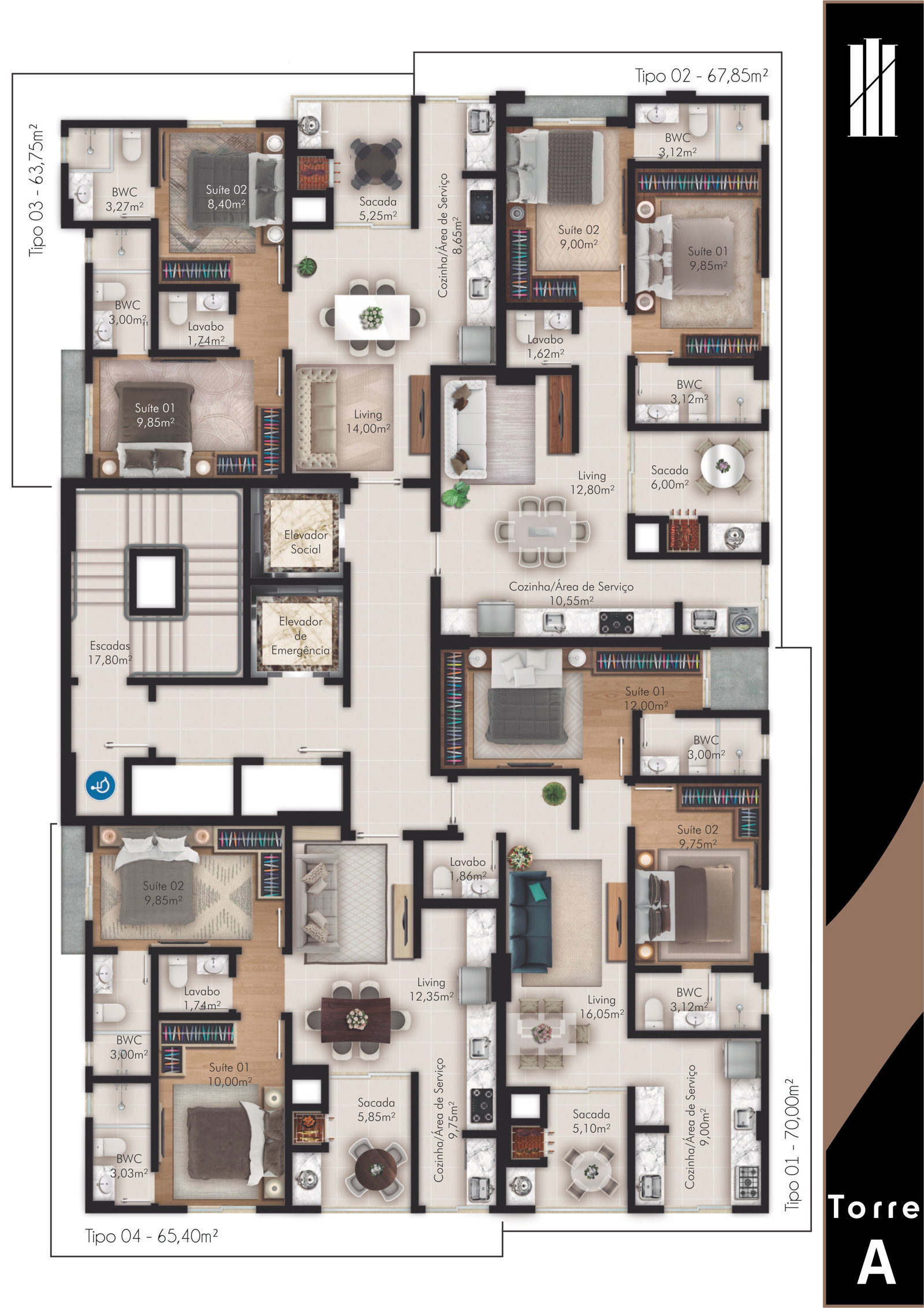 Planta 2 de Mellizo Residence