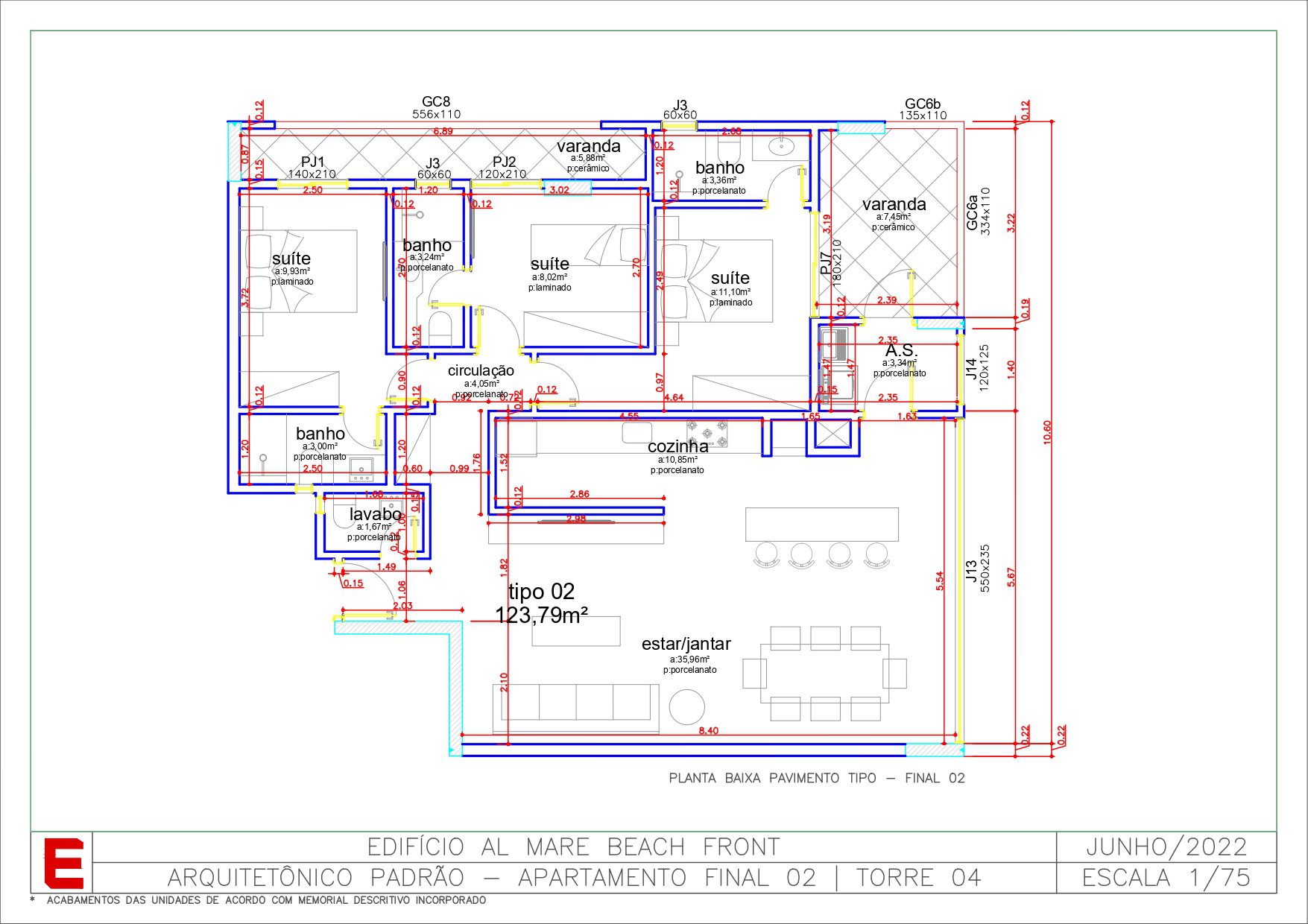 Planta 5 de Al Mare Beach Front - Fase 2