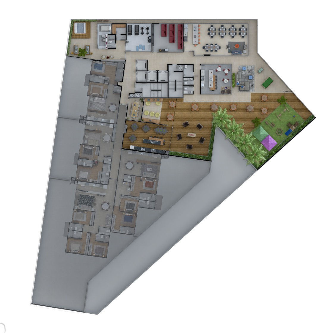 Planta Lazer · Rooftop (2 de 2) do Flower Park
