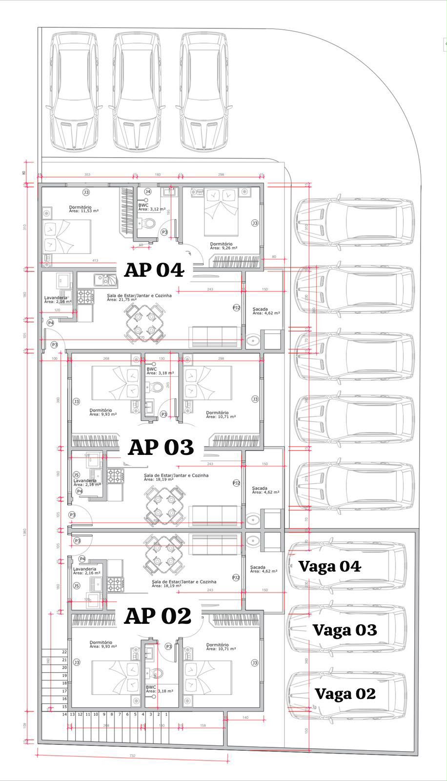 Planta 1 de Residencial Bem Aventurança
