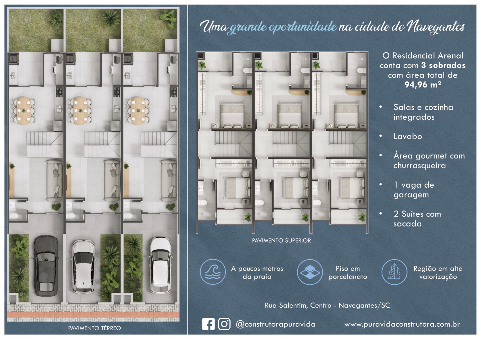Planta 1 de Residencial Arenal