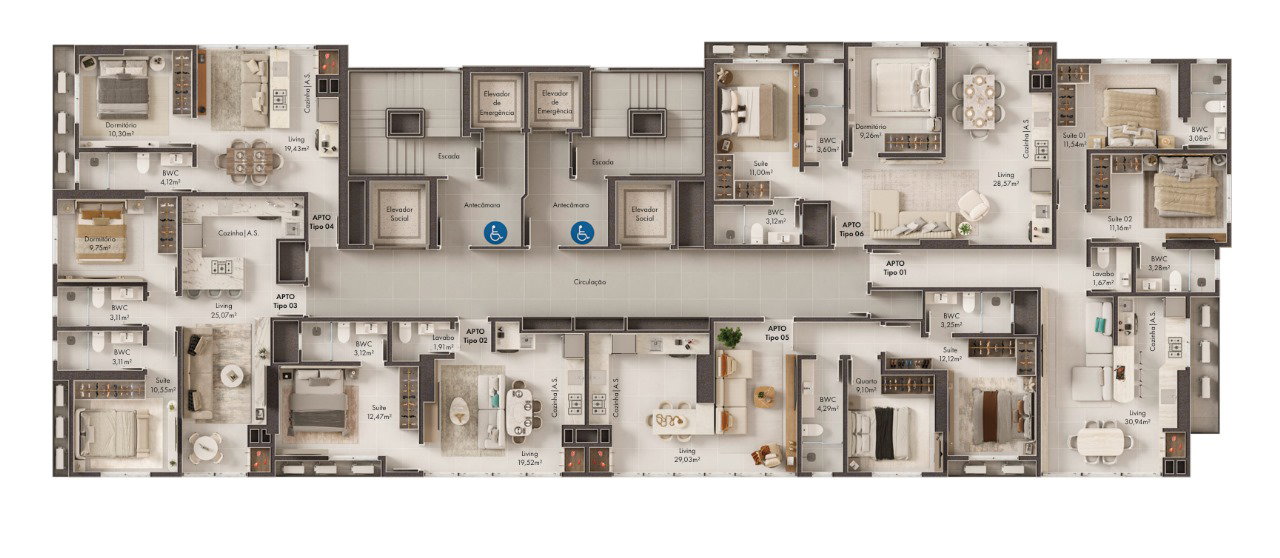 Planta 2 de OBEN 230 by Concept Flats Home