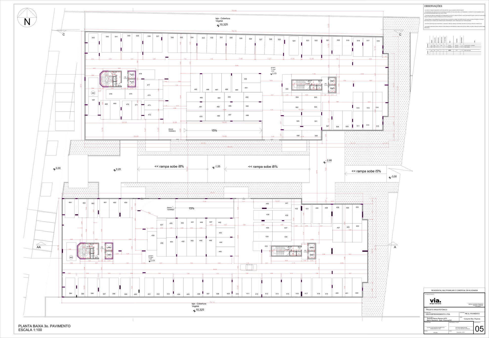 Planta 1 de Al Mare Beach Front - Fase 2