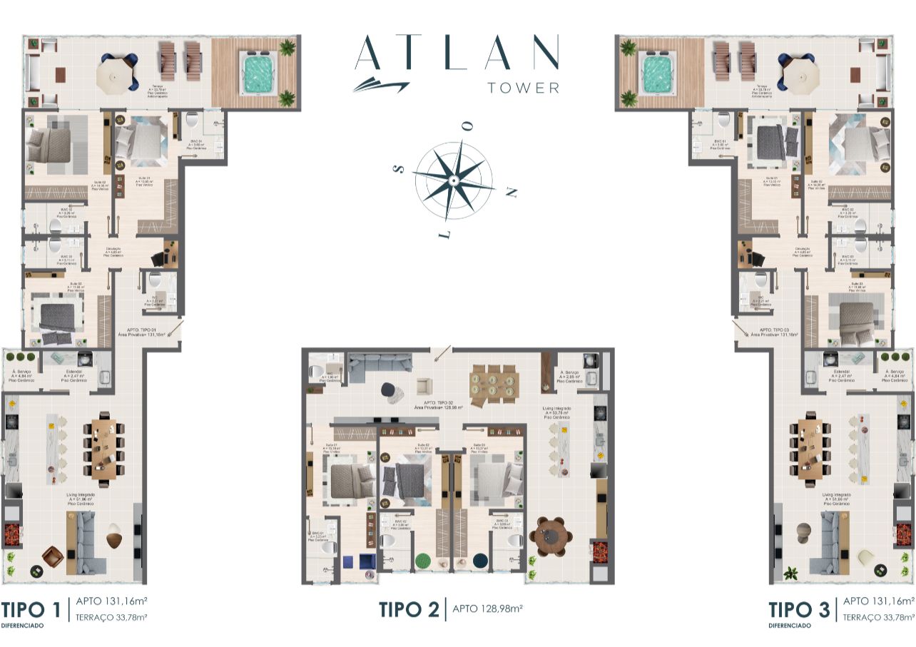 Planta 3 de Atlan Tower