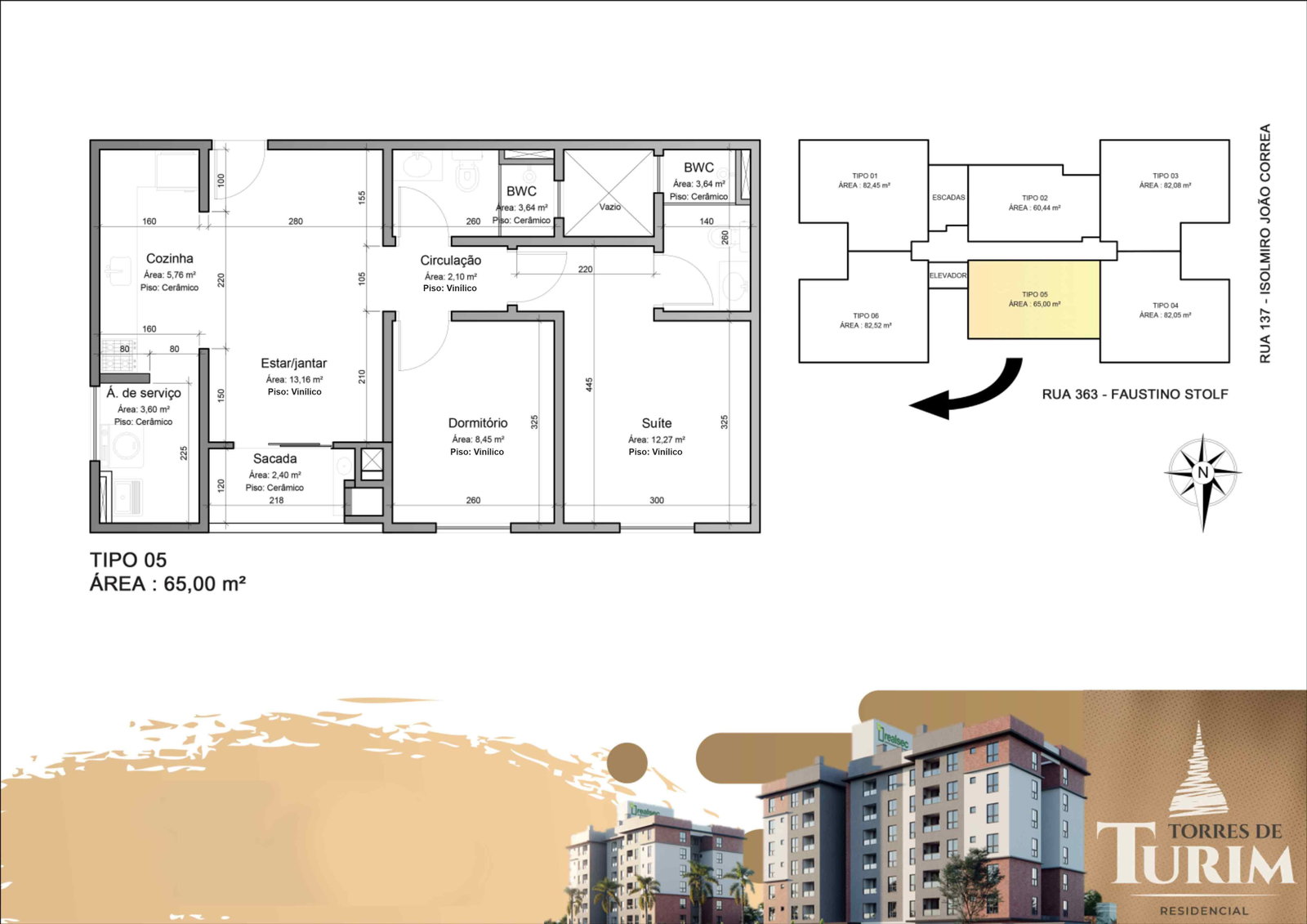 Planta 7 de Torres de Turim - Torre B