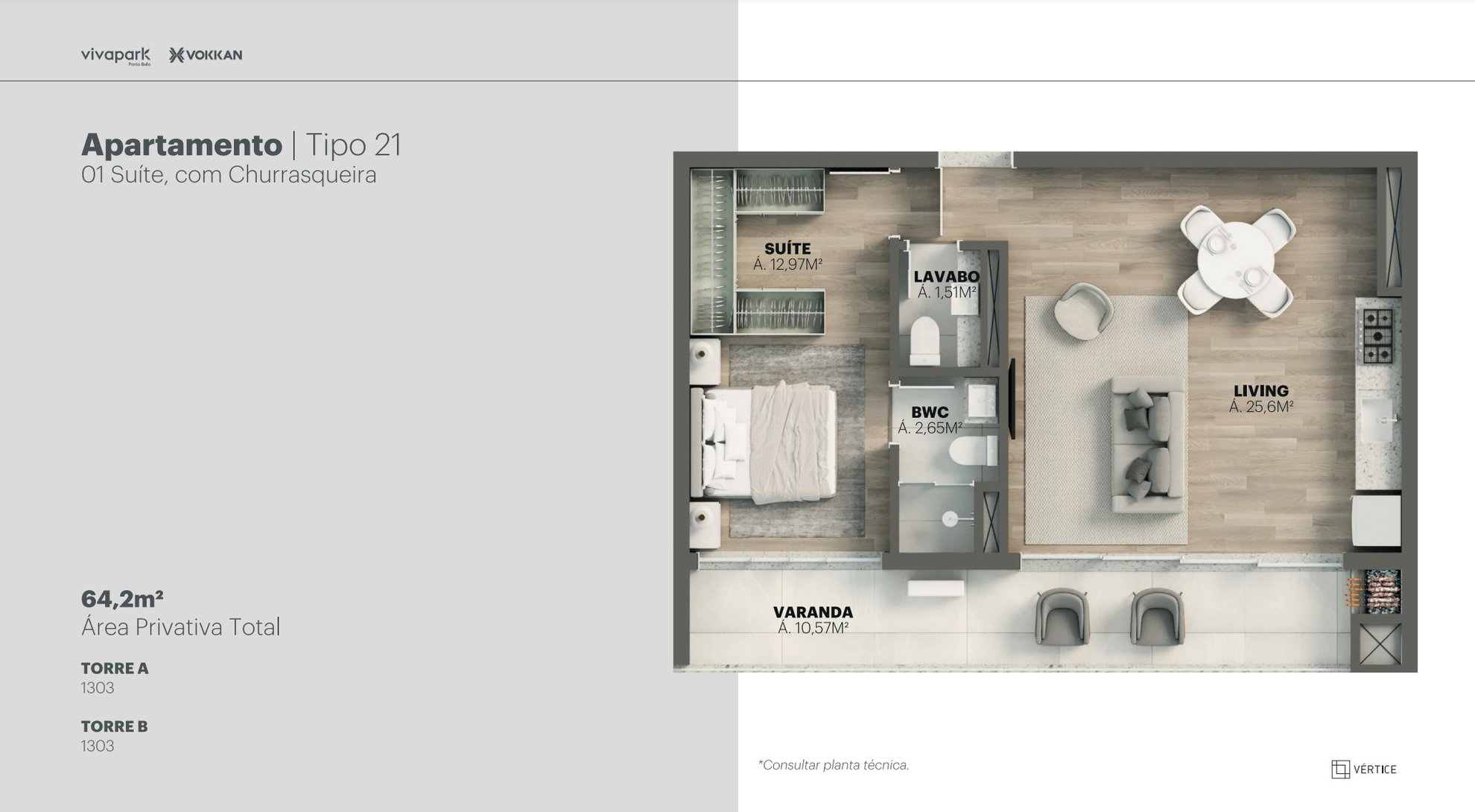 Planta 39 de Edifício Vértice