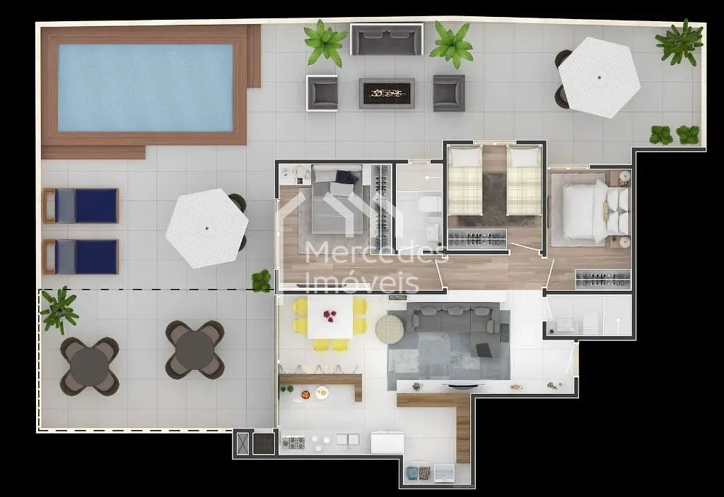 Foto 20 de Apartamento 1 suíte + 2 dorms à venda · Fazenda, Itajaí · SUN COAST · 145 m²