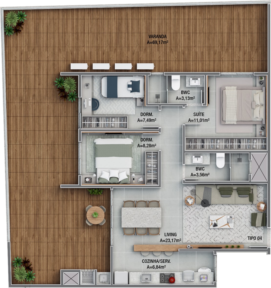 Planta 20 de Costa Club