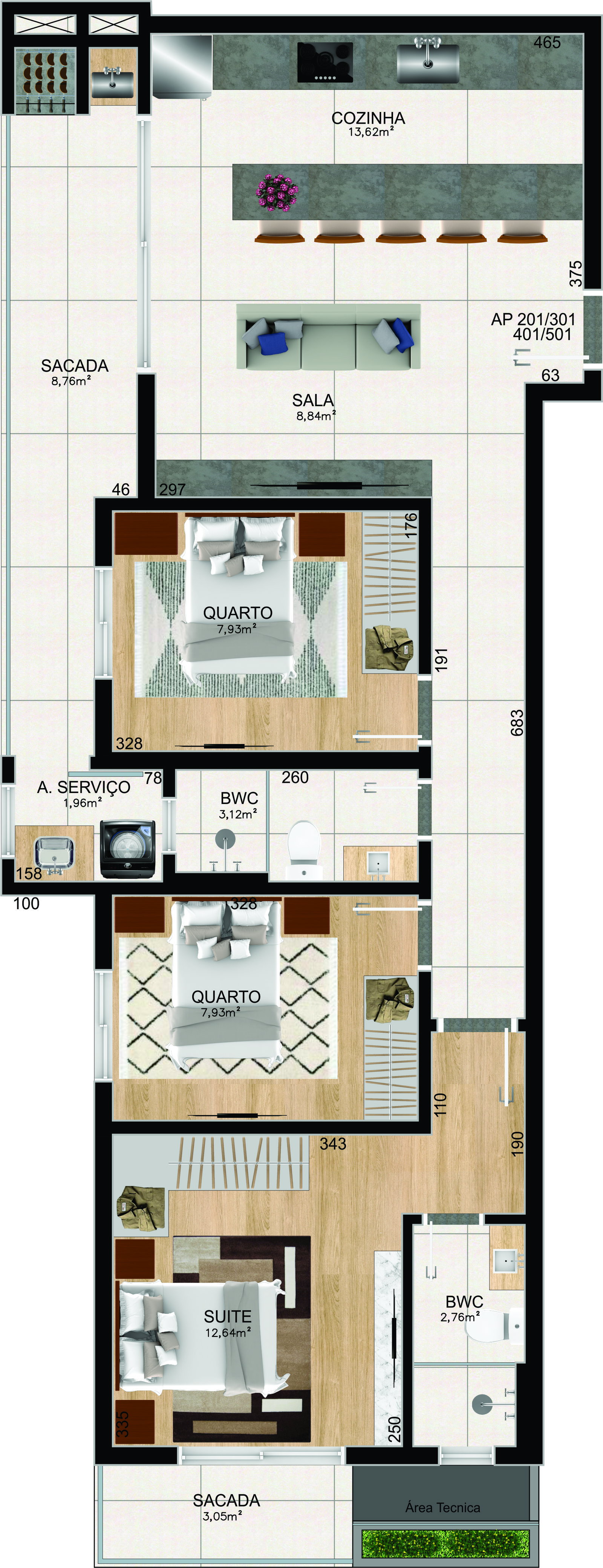 Planta 1 de Sofistic Residence