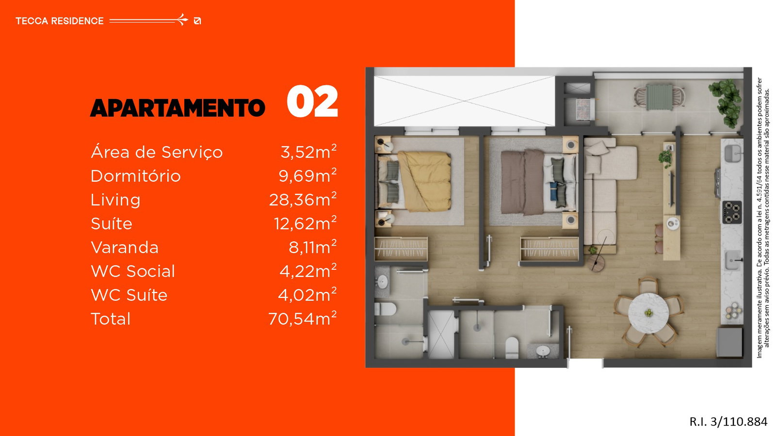 Planta 1 de Tecca Residence