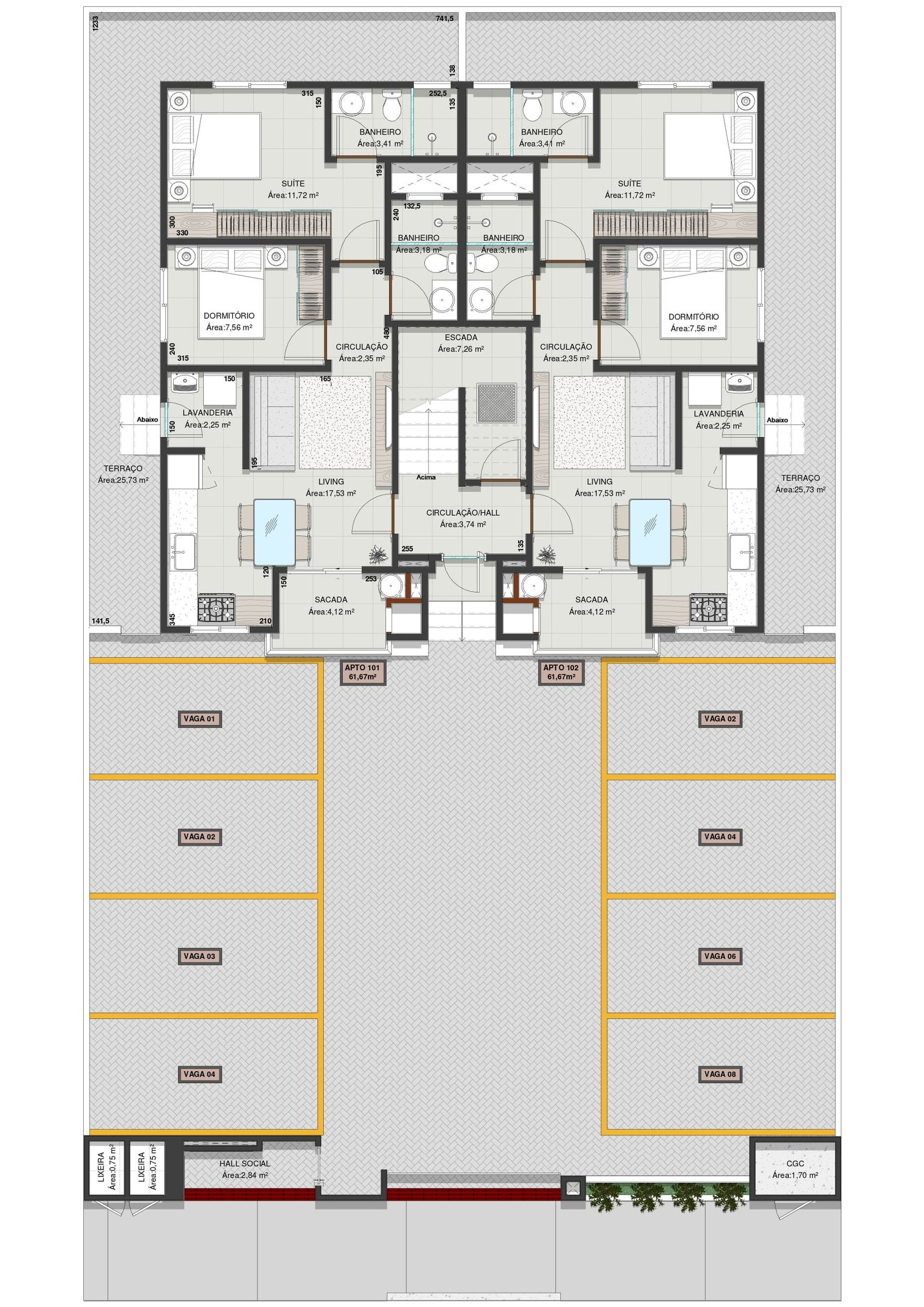 Planta 4 de Bosque das Palmeiras
