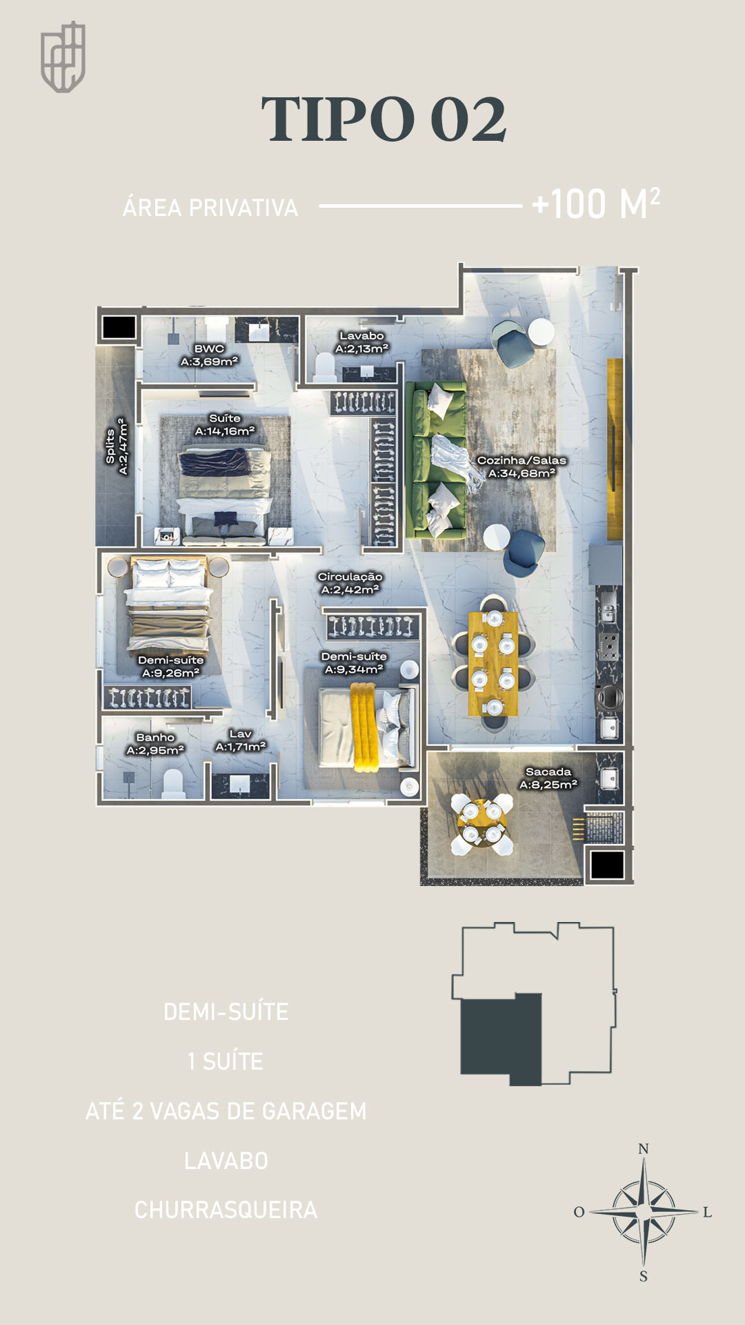 Planta 2 de Vivence Premium