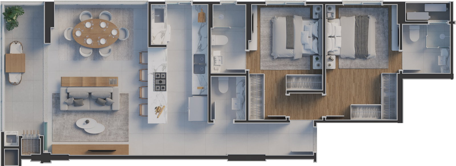 Planta 4 de Mont Blanc Residence