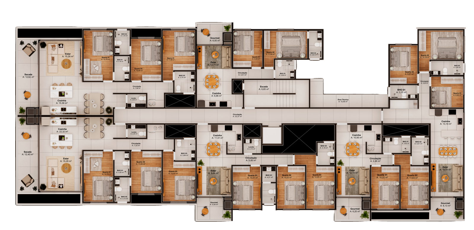 Planta 13 de Arboretto Home Spa